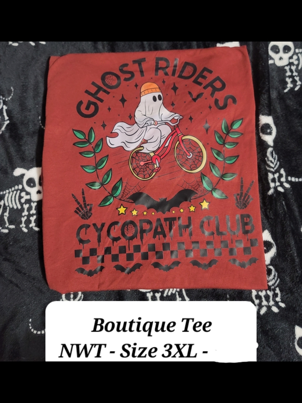 Ghost Riders Cycopath Club Red Tee